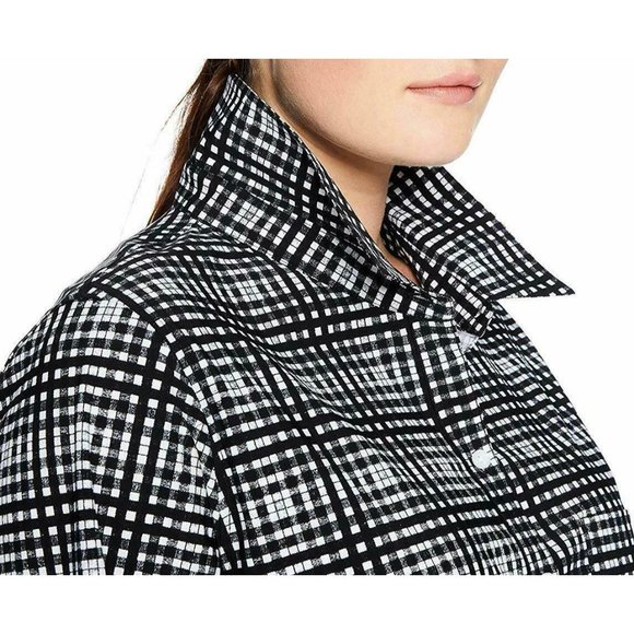 NWT Womens Plus Size 1X or 2X Nordstrom Lysse Schiffer Button Down Shirt Top - Picture 3 of 3